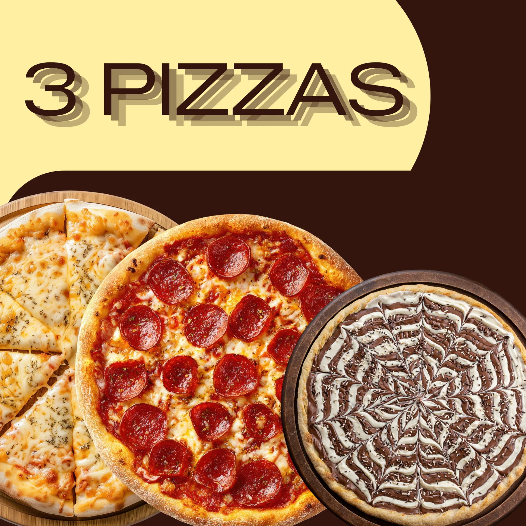 Combo 3 PIZZAS 🍕🍕🍕 da Fermenta48